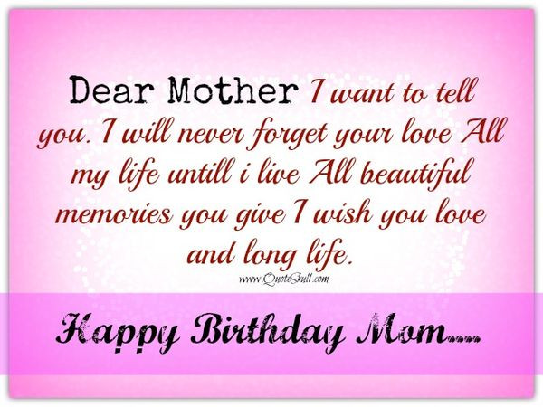 Happy Bday Mother Quotes
 Happy Birthday Mom Meme Quotes and Funny for Mother