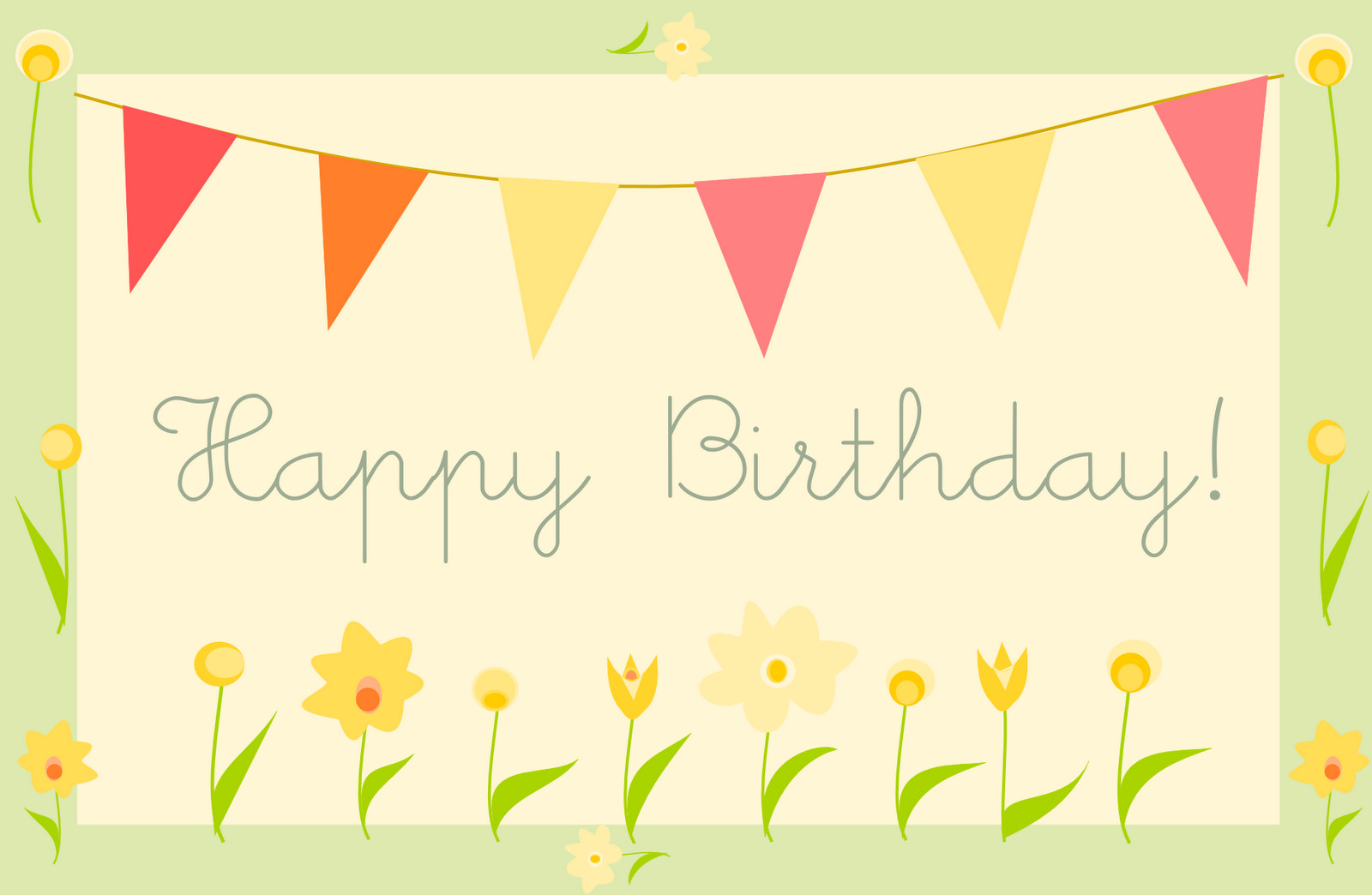 Happy Birthday Cards To Print
 free printable happy birthday greeting card – "Gartenparty
