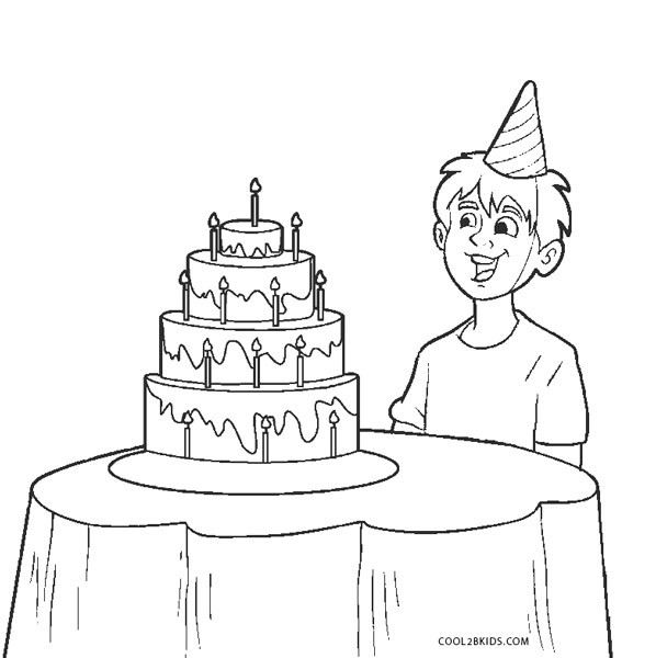 Happy Birthday Coloring Pages For Boys
 Free Printable Boy Coloring Pages For Kids