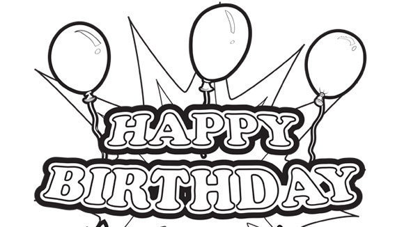 Happy Birthday Coloring Pages For Boys
 Happy Birthday Sign Grandparents