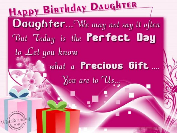Happy Birthday Daughter Wishes
 Inspirational Quotes For Daughters Birthday QuotesGram