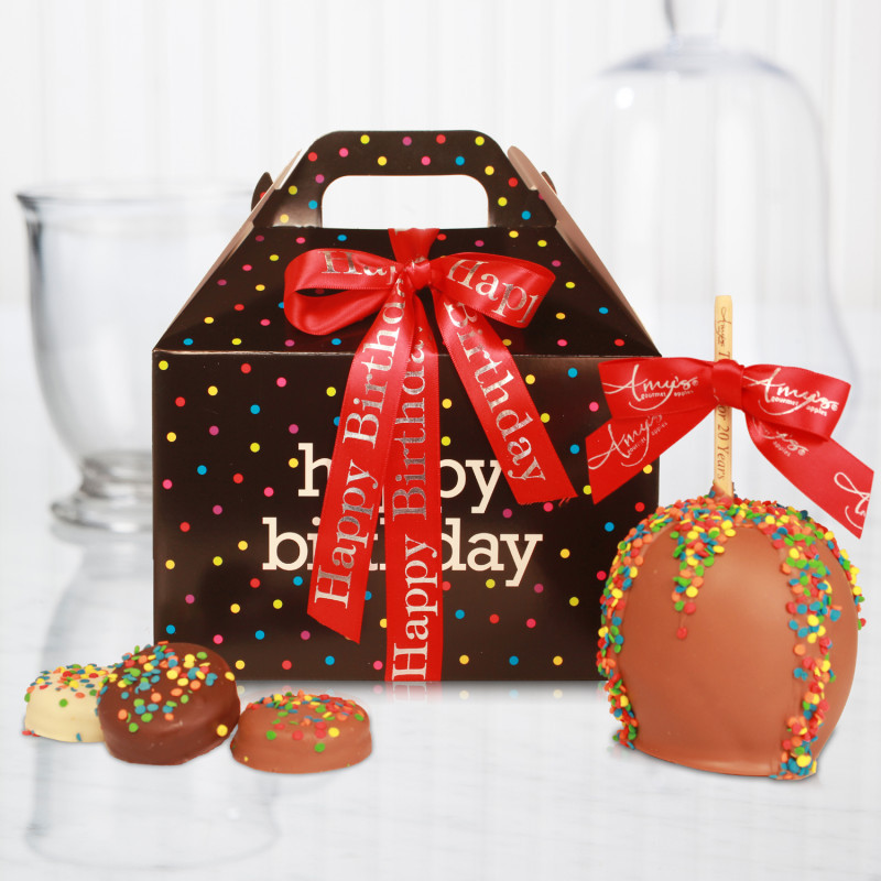 Happy Birthday Gifts
 Caramel Apple Gift Basket