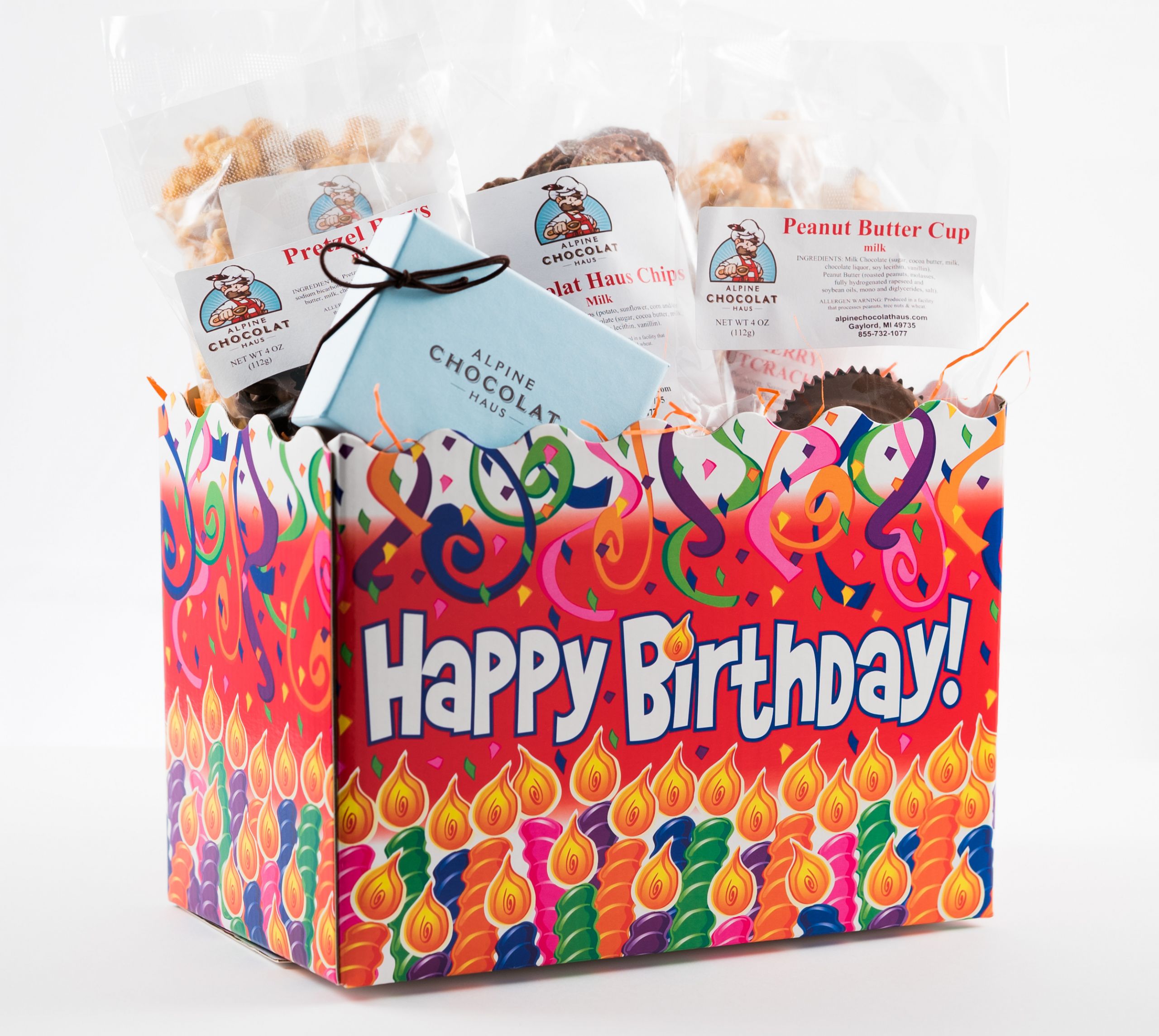 Happy Birthday Gifts
 Happy Birthday Gift Box Alpine Chocolat Haus