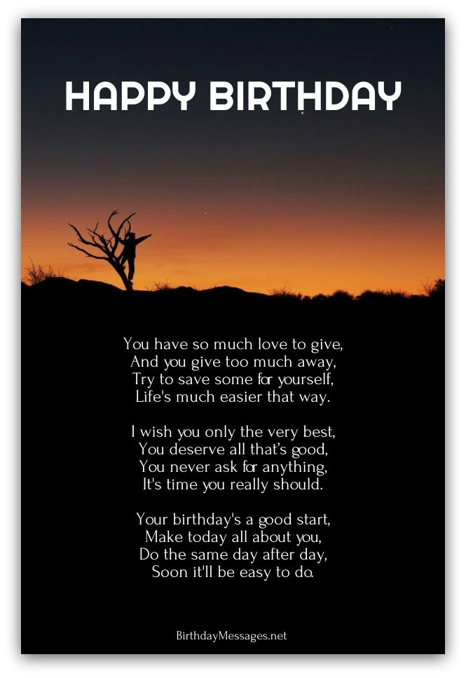 Happy Birthday Inspirational Quotes
 Inspirational Birthday Poems Page 3