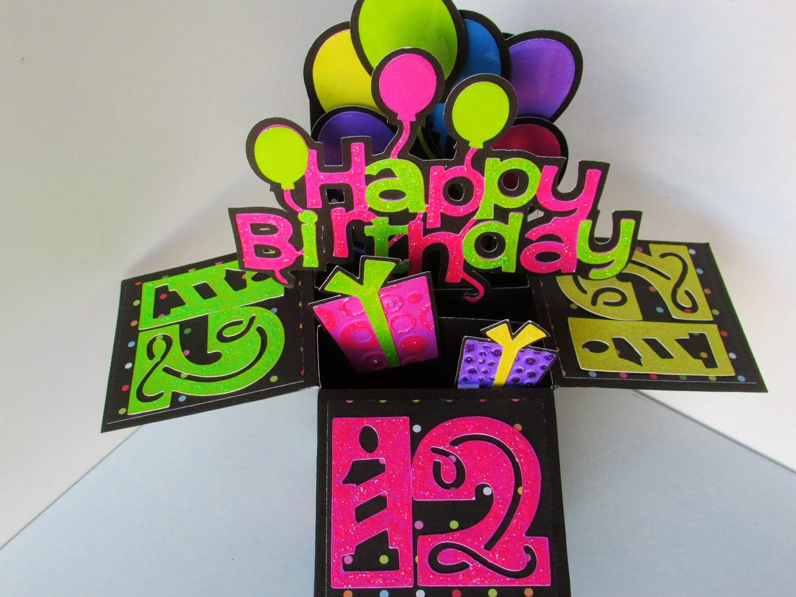 Happy Birthday Pop Up Card
 Carol s Creations Happy Birthday Pop Up Box Card