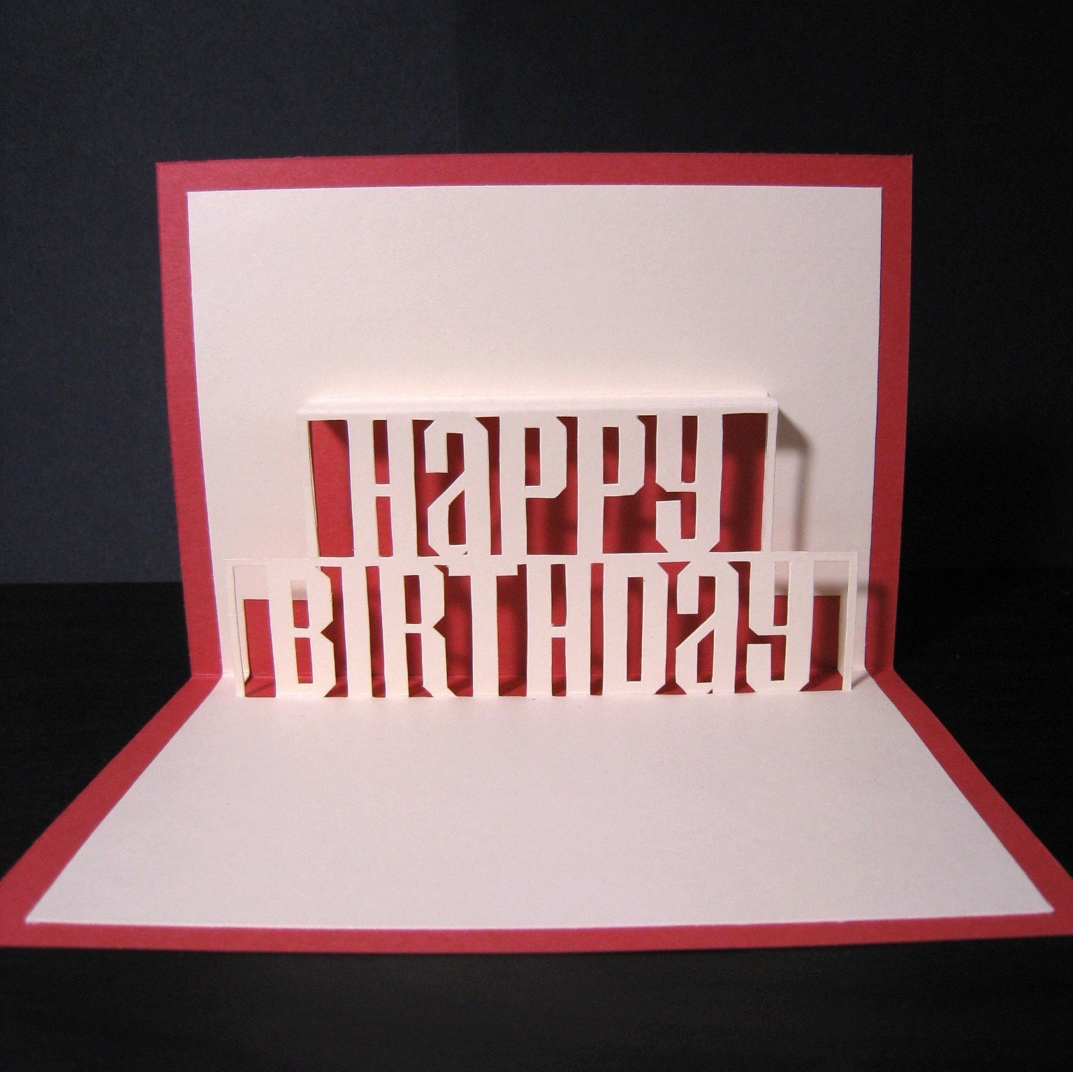 Happy Birthday Pop Up Card
 Happy Birthday Pop Up Card by CookieBits on Etsy