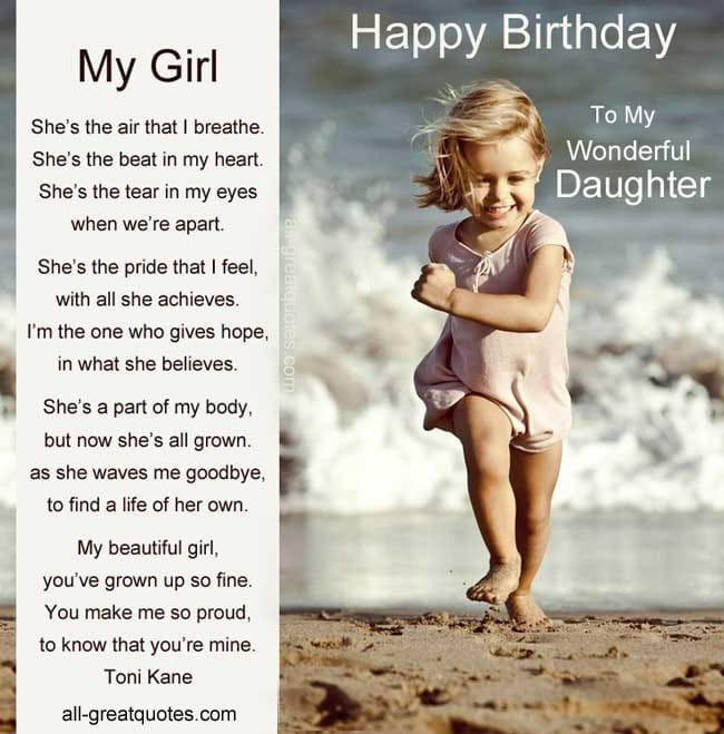 Happy Birthday Quotes Daughter
 Quotes From Daughter Happy Birthday QuotesGram