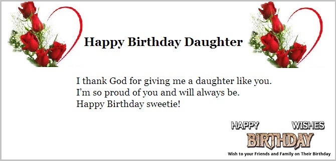 Happy Birthday Quotes Daughter
 Birthday Quotes For Daughter From Mom QuotesGram