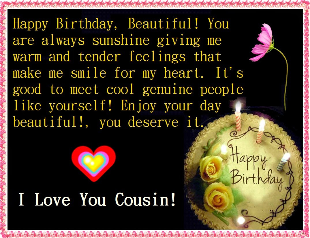 Happy Birthday Quotes For A Cousin
 Happy Birthday Cousin Quotes and Wishes