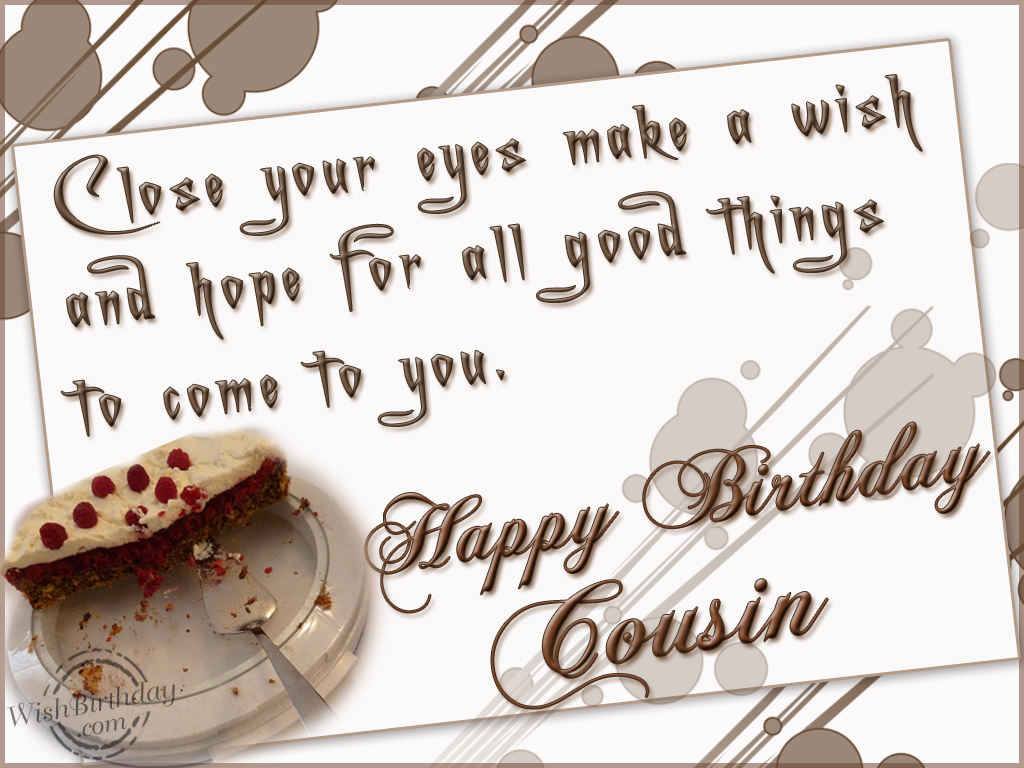 Happy Birthday Quotes For A Cousin
 Happy Birthday Wishes for Cousin Sister and Brother