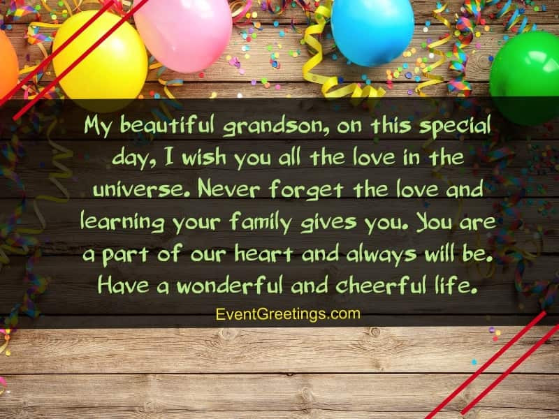 Happy Birthday Quotes For Grandson
 40 Special Birthday Wishes For Grandson With Blessings