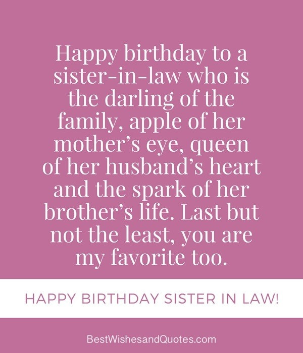 Happy Birthday Quotes For Sister In Laws
 What is the best birthday wish ever Quora