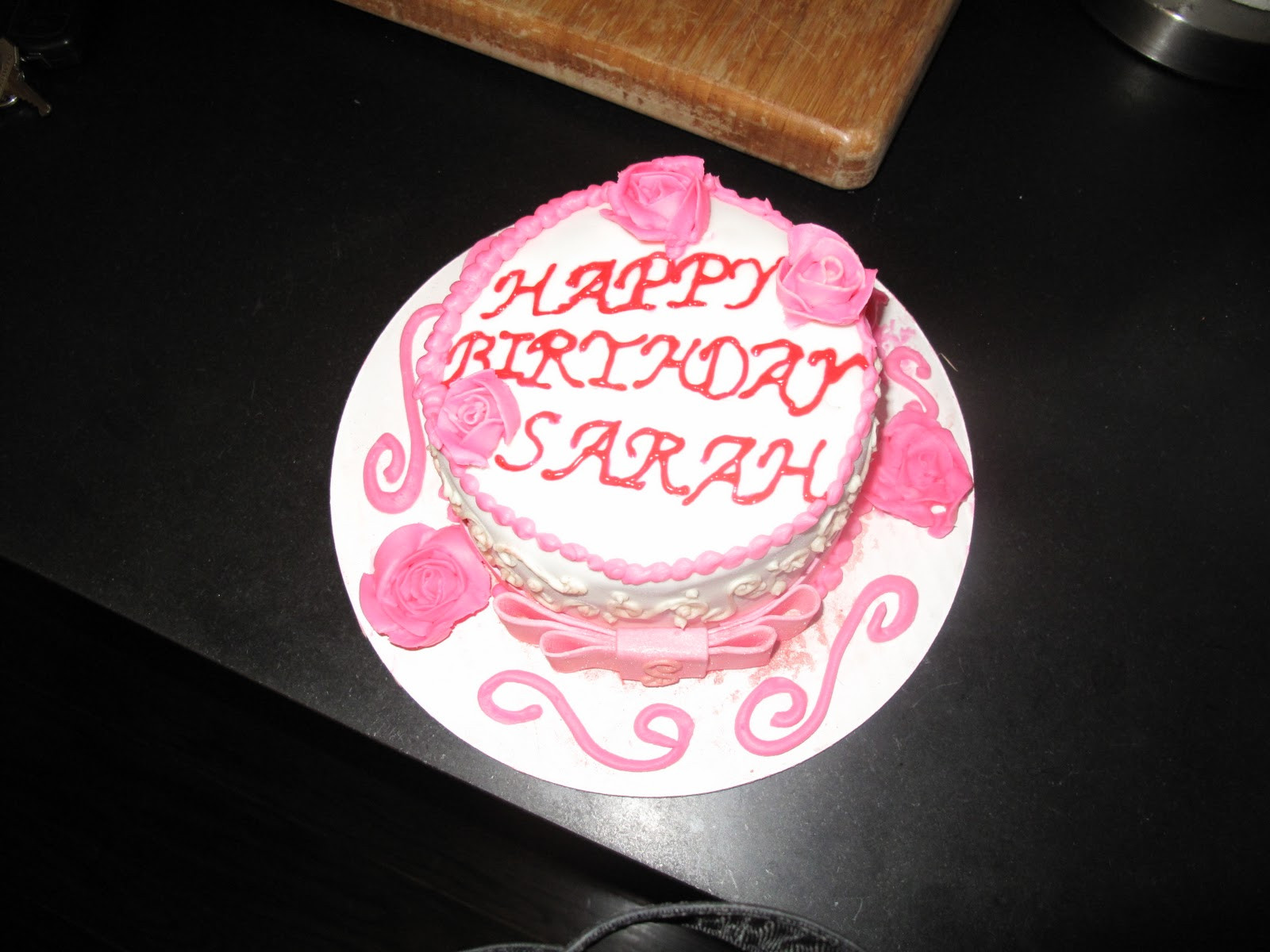 Happy Birthday Sarah Cake
 Confections A Teenage Chef Happy Birthday Sarah