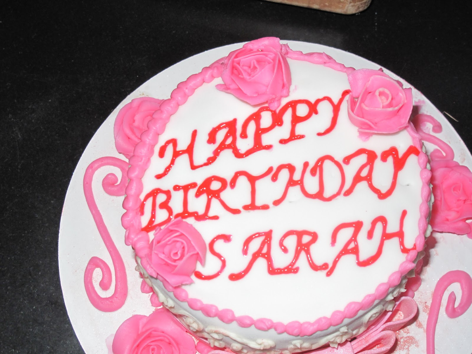 Happy Birthday Sarah Cake
 Confections A Teenage Chef Happy Birthday Sarah