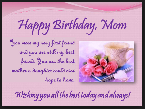 Happy Birthday To My Mom Quotes
 Heart Touching 107 Happy Birthday MOM Quotes from Daughter