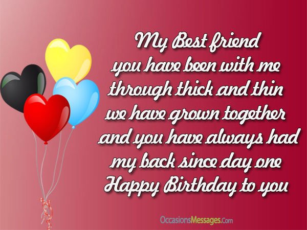 Happy Birthday Wishes For A Best Friend
 Birthday Wishes and Messages for Best Friend