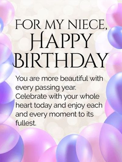 Happy Birthday Wishes For My Niece
 110 Happy Birthday Niece Quotes and Wishes with