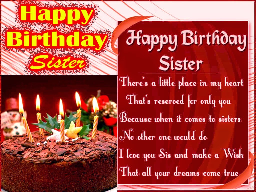 Happy Birthday Wishes For Sister
 All Stuff Zone Birthday Wishes Elder Sister
