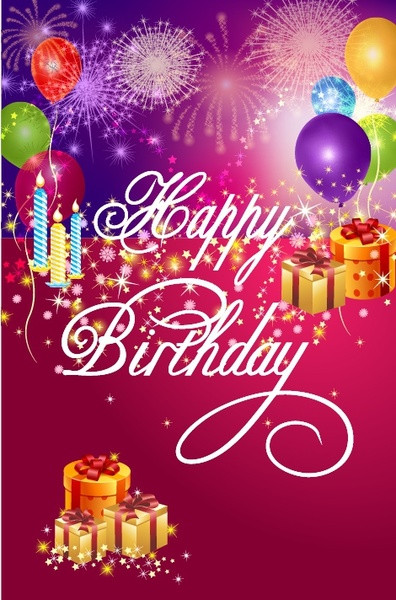 Happy Birthday Wishes Images Free Download
 Happy Birthday Background Free vector in Adobe Illustrator