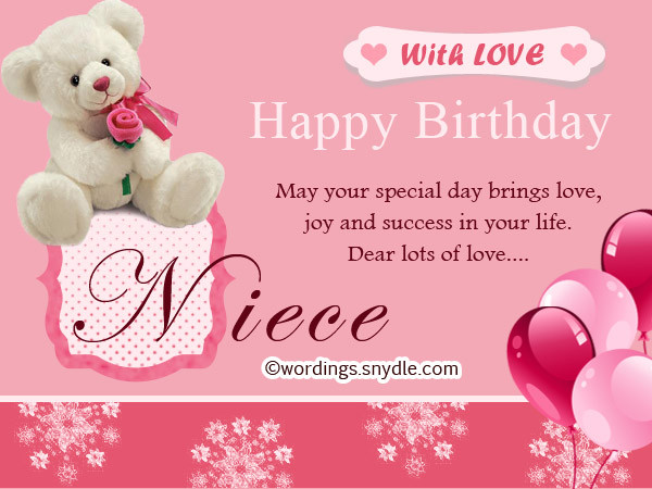 Happy Birthday Wishes Niece
 Happy Birthday Wishes for Niece Niece Birthday Messages