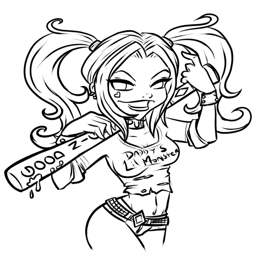 Harley Quinn Coloring Pages Printable
 Suicide Squad Coloring Pages Best Coloring Pages For Kids