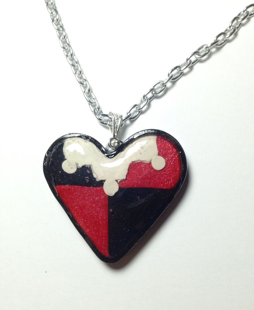 Harley Quinn Necklace
 Harley Quinn Inspired Heart Necklace