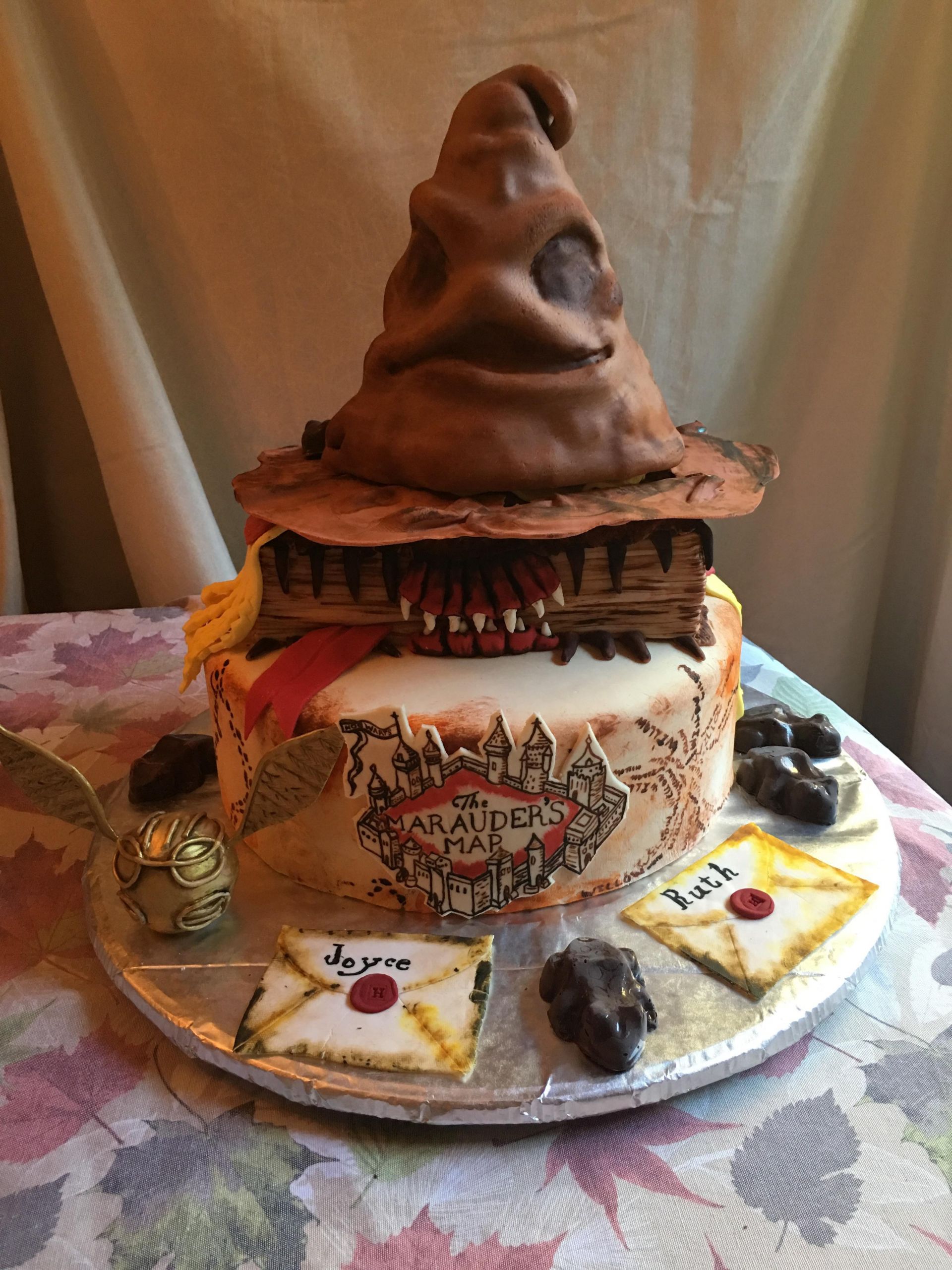 Harry Potter Birthday Cakes
 [Homemade] Harry Potter birthday cake with butter beer