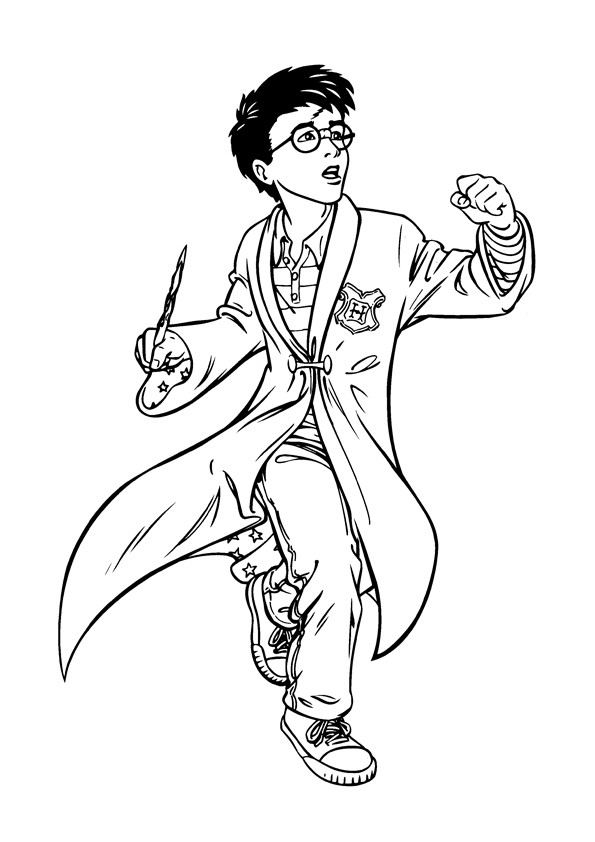 Harry Potter Coloring Pages For Kids
 Free Printable Harry Potter Coloring Pages For Kids
