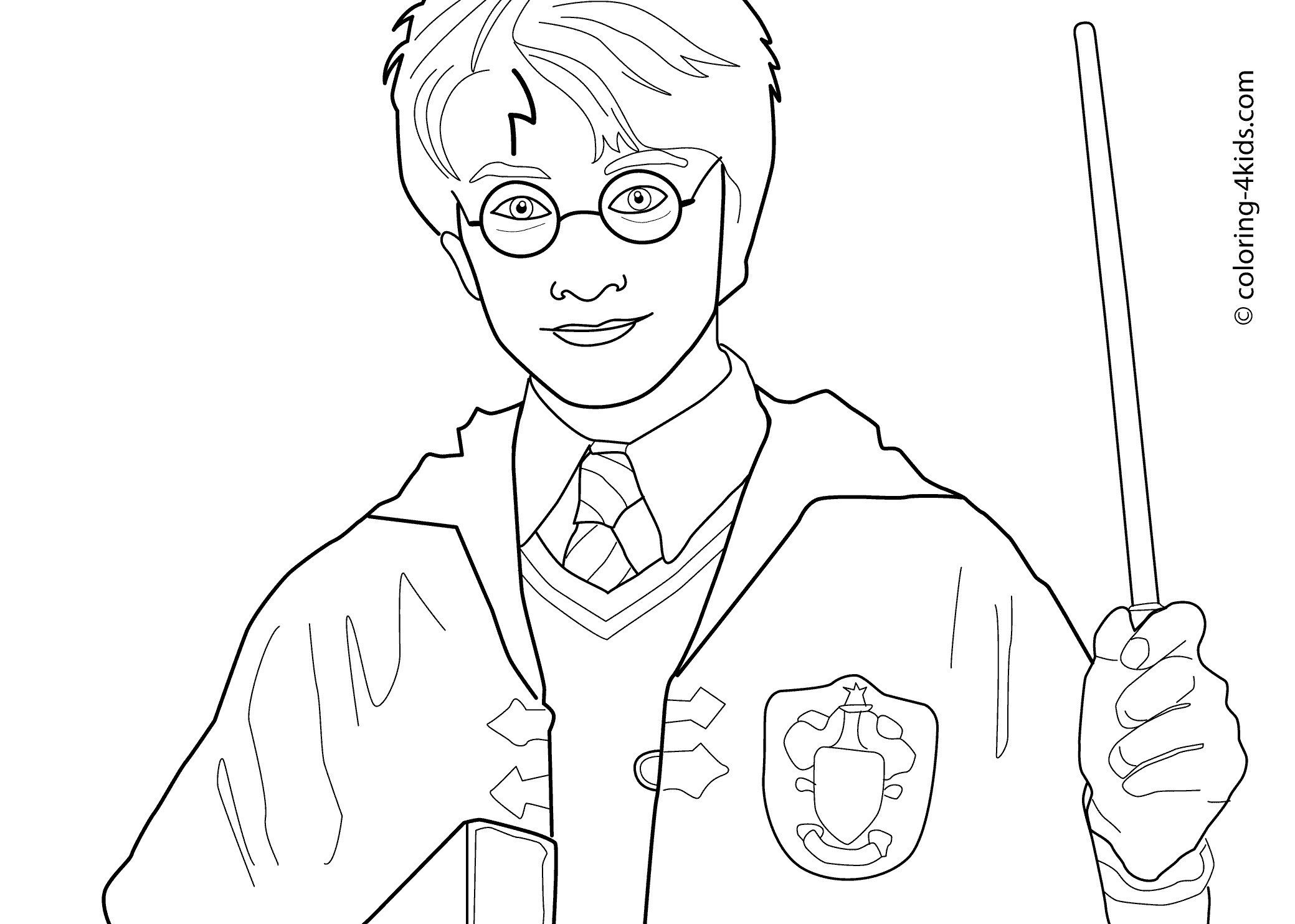 Harry Potter Coloring Pages For Kids
 Harry Potter Coloring Pages Hogwarts Crest Coloring Home