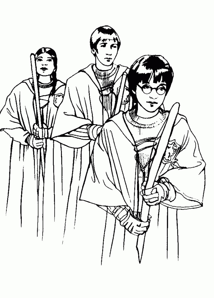 Harry Potter Coloring Pages For Kids
 Free Printable Harry Potter Coloring Pages For Kids