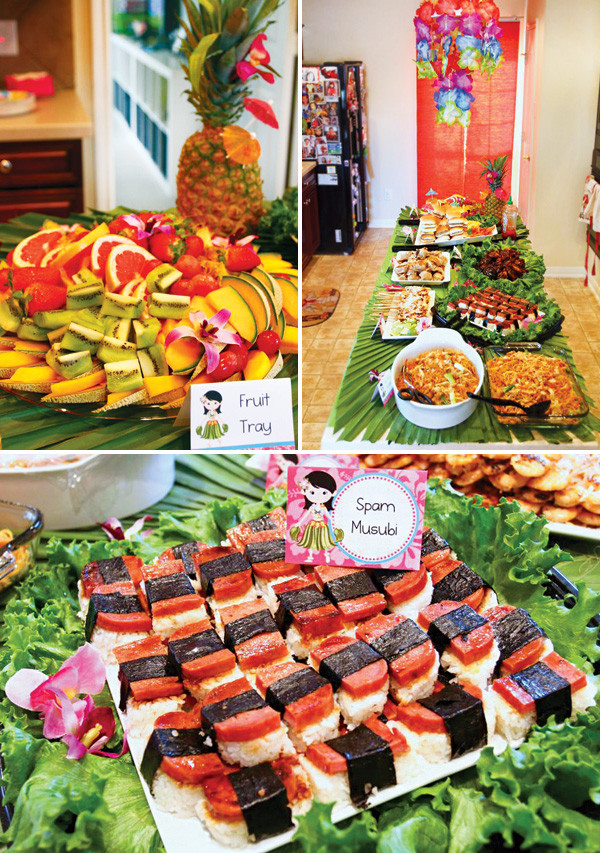 Hawaiian Party Food Ideas
 Tropical Oasis Hawaiian Luau Birthday Party Hostess