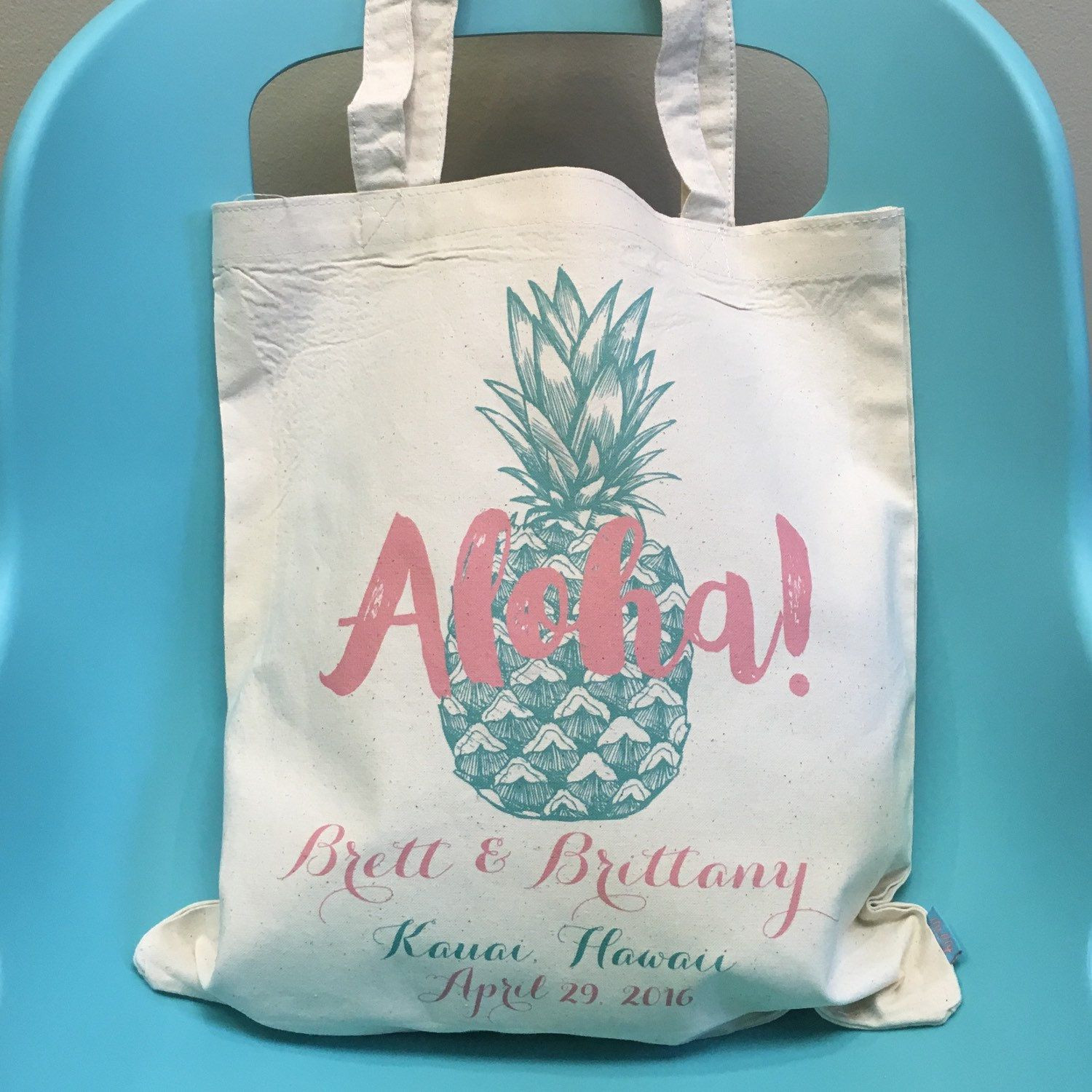 Hawaiian Wedding Gift Ideas
 Aloha Pineapple Destination Beach Wedding Personalized