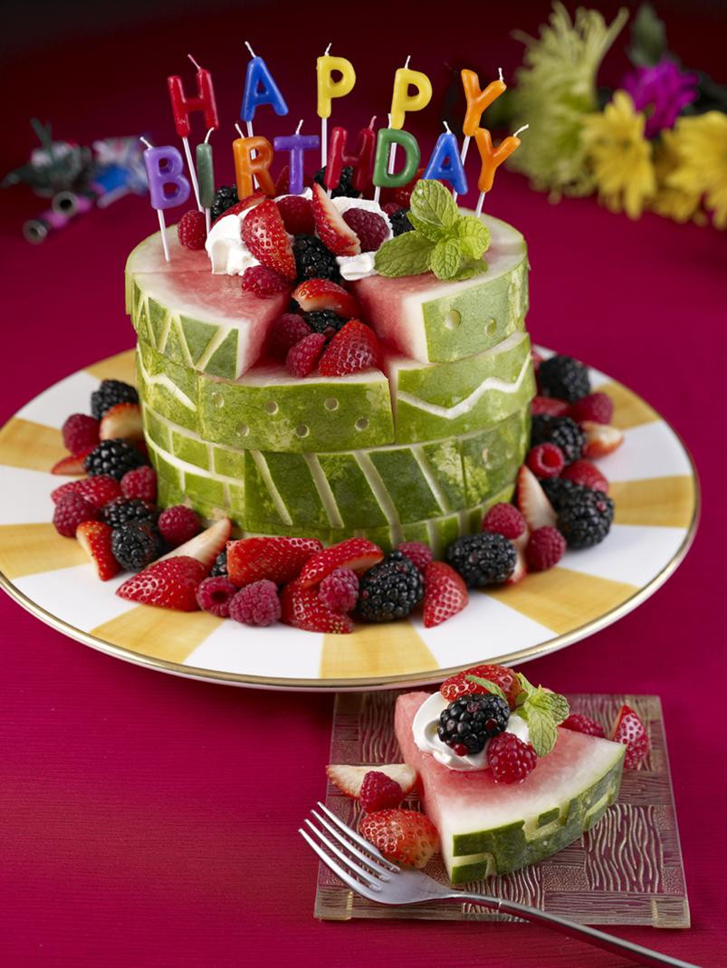 Healthy Birthday Cakes
 It s Written on the Wall WATERMELON A Teapot Birthday