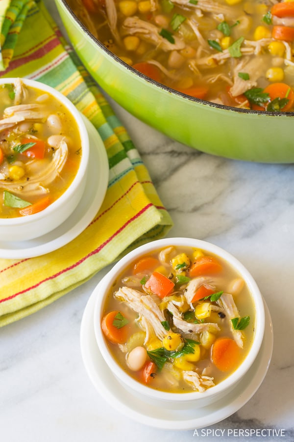 Healthy Chicken And Black Bean Recipes
 Healthy Chicken White Bean Soup A Spicy Perspective