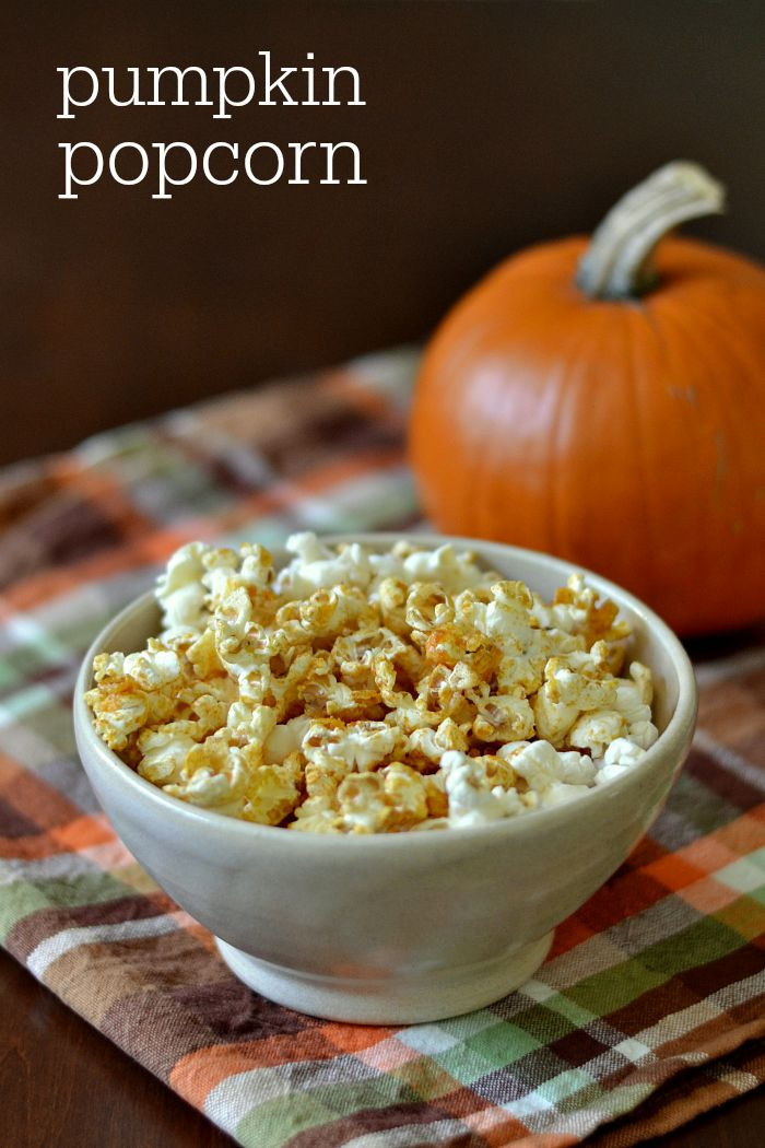 Healthy Fall Snacks
 Pumpkin Popcorn Healthy Fall Snack Recipe
