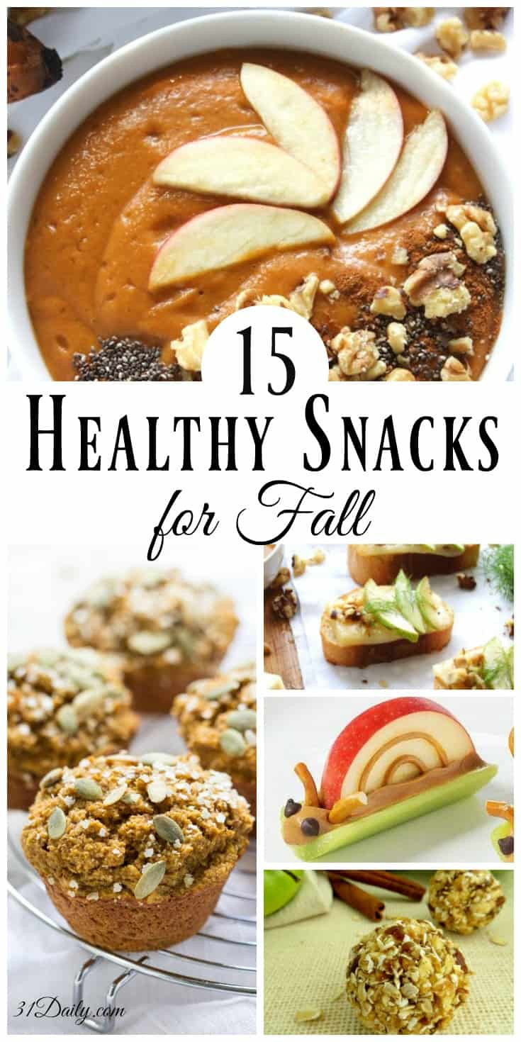 Healthy Fall Snacks
 15 Enticing and Healthy Snacks for Fall 31 Daily