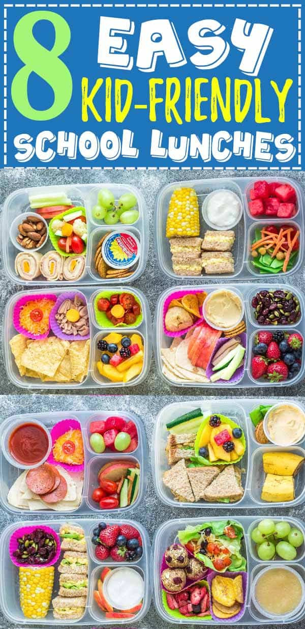 Healthy Kid Friendly Lunches
 8 Healthy & Easy School Lunches