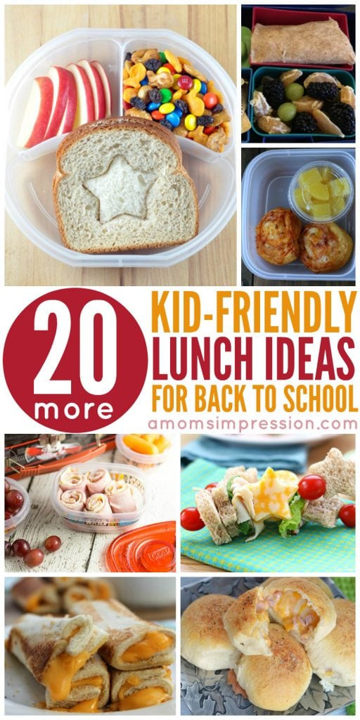 Healthy Kid Friendly Lunches
 20 More Kid Friendly Lunches Perfect for Back to School