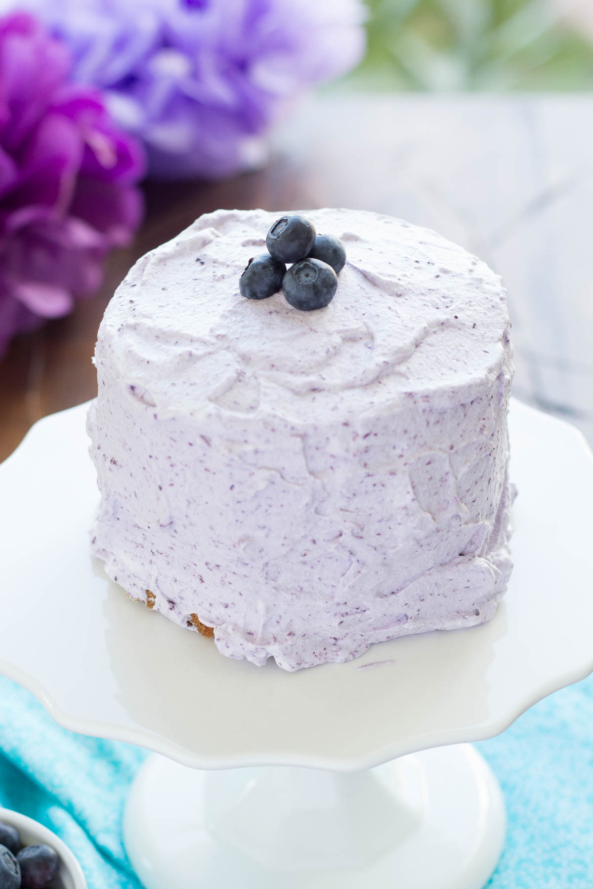 Healthy Smash Cake Recipe 1st Birthday
 Healthier Smash Cake Recipe Hannah s Purple Polka Dot 1st