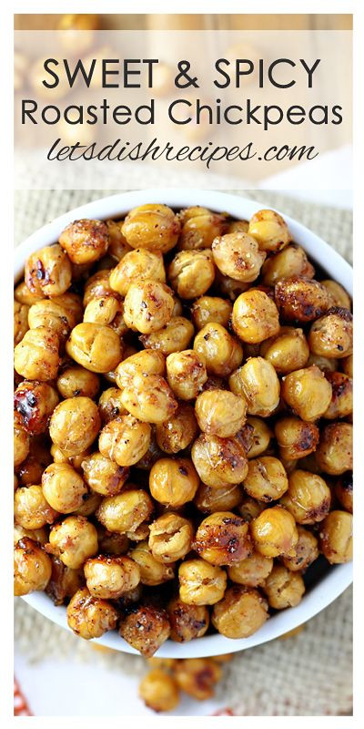 Healthy Spicy Snacks
 Sweet and Spicy Roasted Chickpeas