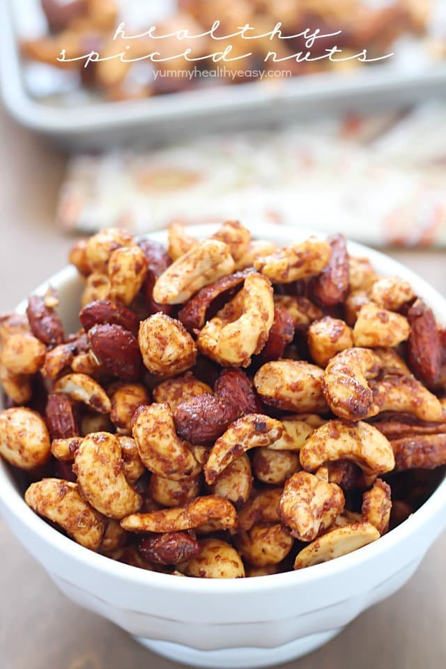 Healthy Spicy Snacks
 Healthy Spiced Nuts Yummy Healthy Easy