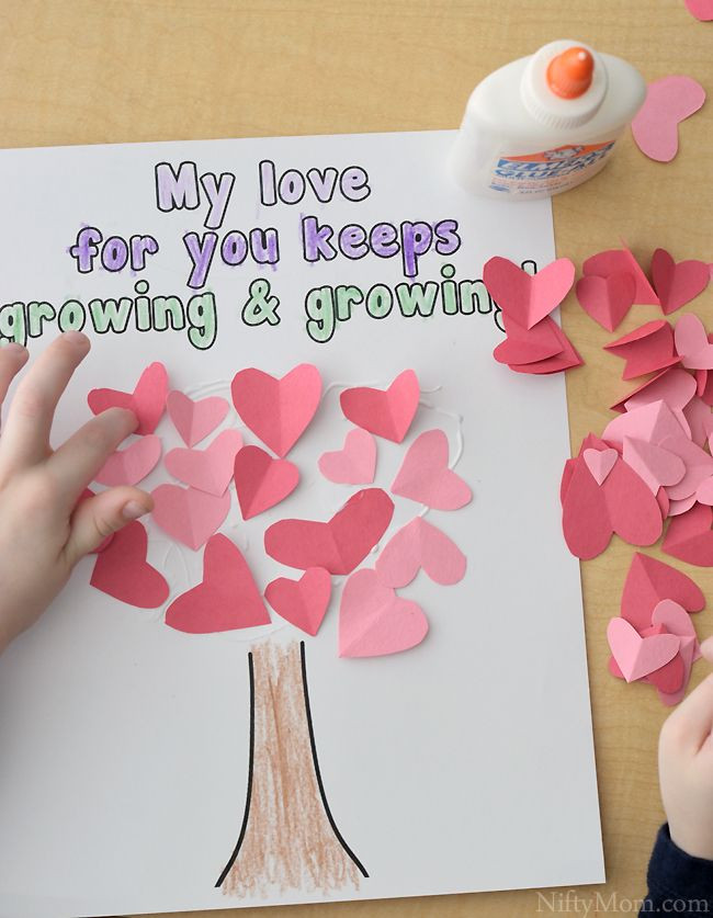 Heart Craft Ideas For Preschoolers
 Heart Tree Craft for Kids Valentine’s Day