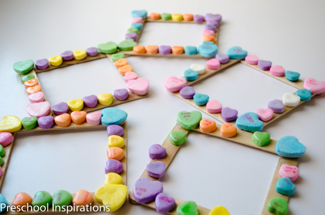 Heart Craft Ideas For Preschoolers
 Conversation Heart Frame Preschool Inspirations