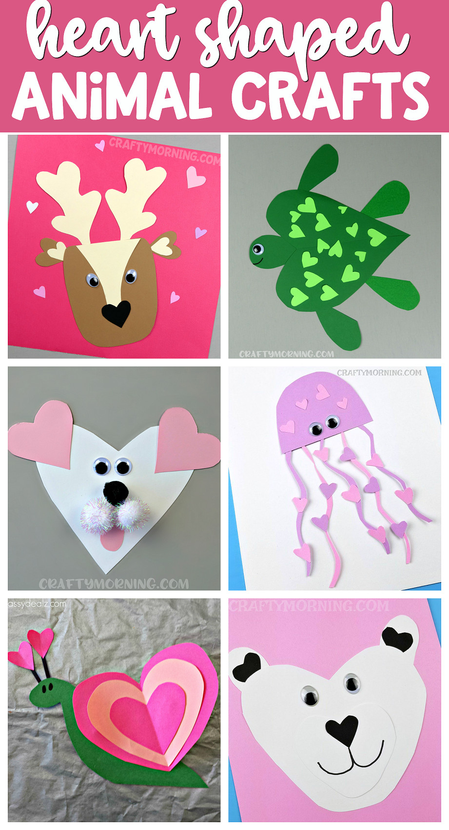 Heart Craft Ideas For Preschoolers
 Valentine s Day Heart Shaped Animal Crafts For Kids