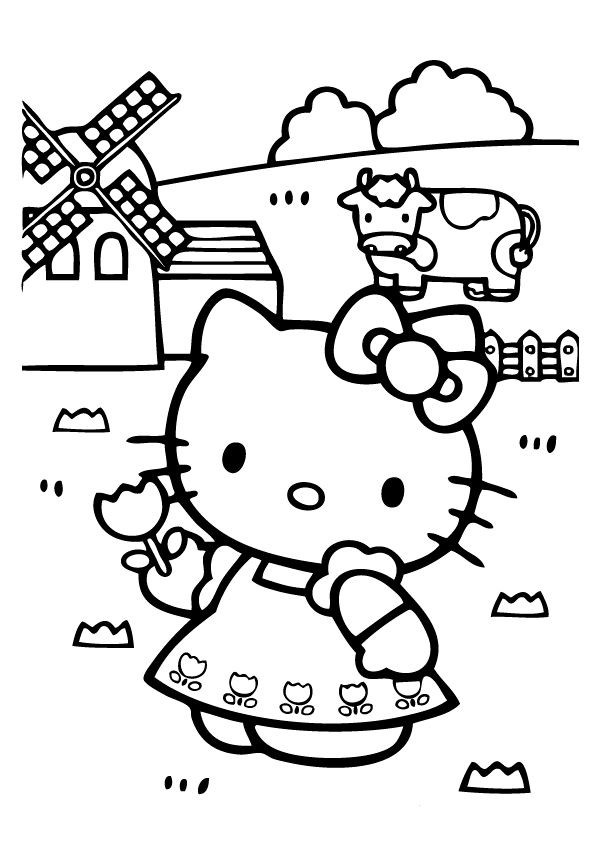 Hello Kitty Coloring Pages For Kids
 104 best Hello Kitty images on Pinterest