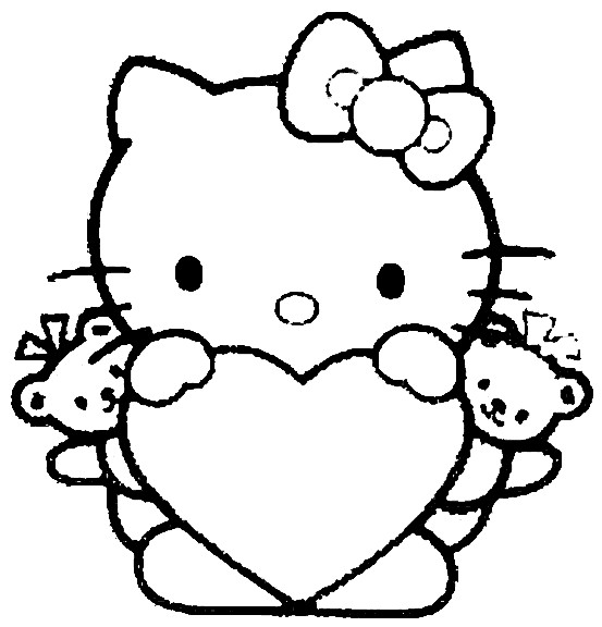 Hello Kitty Coloring Pages For Kids
 Fun Craft for Kids Hello Kitty themed coloring pages