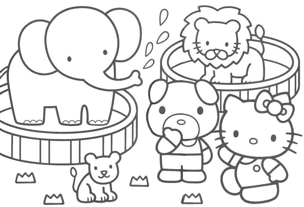 Hello Kitty Coloring Pages For Kids
 Mildred Patricia Baena printable coloring pages hello kitty