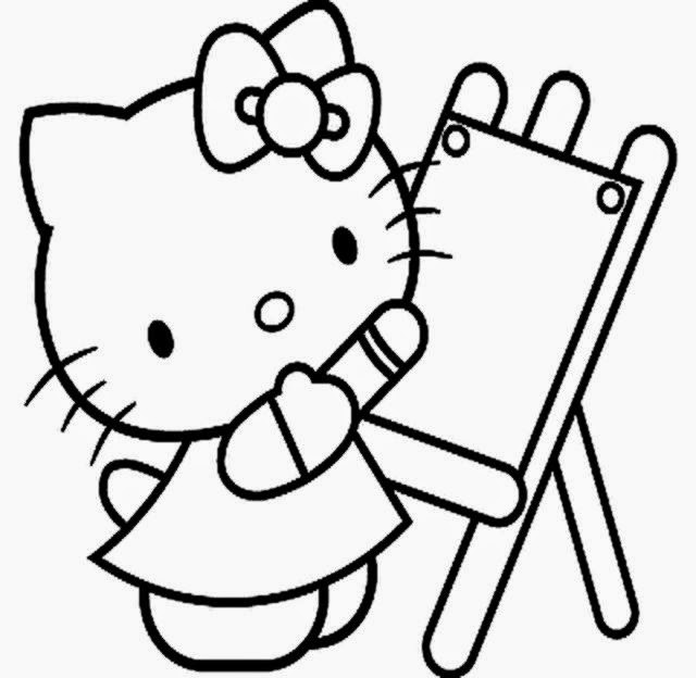 Hello Kitty Coloring Pages For Kids
 February 2015