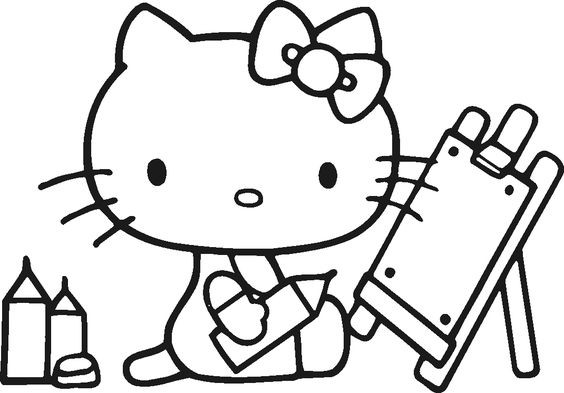 Hello Kitty Coloring Pages For Kids
 hello kitty coloring pages