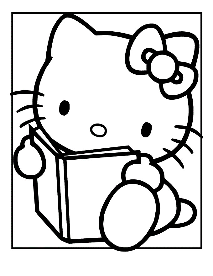 Hello Kitty Coloring Pages For Kids
 Free Printable Hello Kitty Coloring Pages For Kids